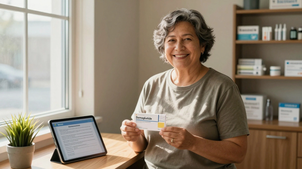 Person in Walmart Health clinic holding prescription for affordable diabetes medication.