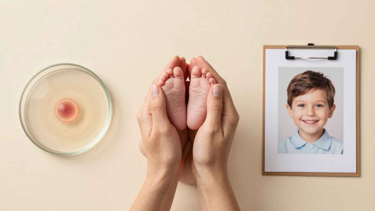 Symbolic representation of IVF alternatives including surrogacy and adoption
