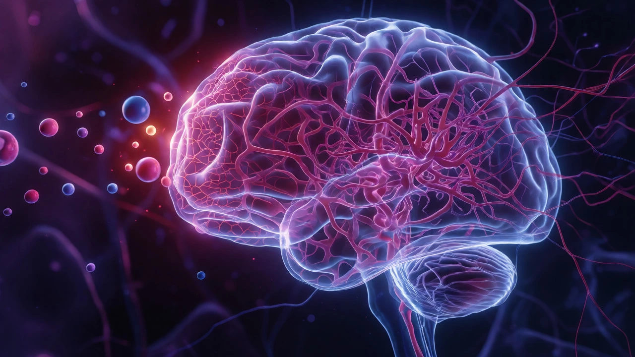 Glioblastoma protected by the blood-brain barrier inside a translucent brain